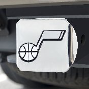 Utah Jazz Chrome Metal Hitch Cover with Chrome Metal 3D Emblem, 15141