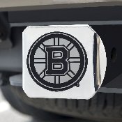 Boston Bruins Chrome Metal Hitch Cover with Chrome Metal 3D Emblem, 15143