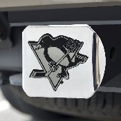 Pittsburgh Penguins Chrome Metal Hitch Cover with Chrome Metal 3D Emblem, 15152