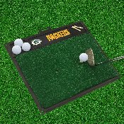 Green Bay Packers Golf Hitting Mat - Oval G Primary Logo & Wordmark, 15462