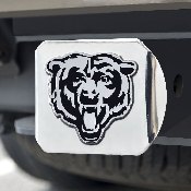 Chicago Bears Chrome Metal Hitch Cover with Chrome Metal 3D Emblem, 15608