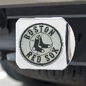 Boston Red Sox Chrome Metal Hitch Cover with Chrome Metal 3D Emblem, 15635