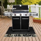 U.S. Army Vinyl Grill Mat - 26in. x 42in. - U.S Army Official Logo - Camo, 15682
