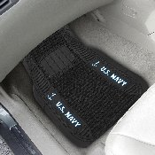 U.S. Navy 2 Piece Deluxe Car Mat Set, 15702