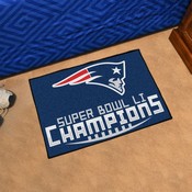 New England Patriots Starter Mat Accent Rug - 19in. x 30in., 2017 Super Bowl LI Champions, 16206