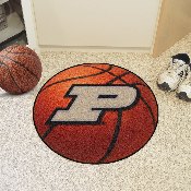 Purdue Boilermakers Basketball Rug - 27in. Diameter, P Logo, 16828