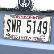 Washington State Cougars Chrome Metal License Plate Frame, 6.25in x 12.25in, 16837