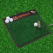 Cincinnati Bengals Golf Hitting Mat - Striped B Primary Logo & Wordmark, 16856
