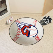 Cleveland Guardians Baseball Rug - 27in. Diameter - Guardians Fastball Primary Logo, 16912