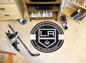 Los Angeles Kings Hockey Puck Rug - 27in. Diameter, 2014 NHL Stanley Cup Champions, 16960