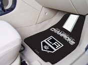 Los Angeles Kings Front Carpet Car Mat Set - 2 Pieces, 2014 NHL Stanley Cup Champions, 16961