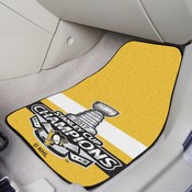 Pittsburgh Penguins Front Carpet Car Mat Set - 2 Pieces, 2017 NHL Stanley Cup Champions, 16964