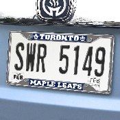 Toronto Maple Leafs Chrome Metal License Plate Frame, 6.25in x 12.25in, 16987