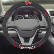 Calgary Flames Embroidered Steering Wheel Cover, 16996