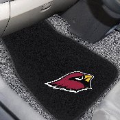 Arizona Cardinals Embroidered Car Mat Set - 2 Pieces - Cardinal Head Primary Logo, 17129