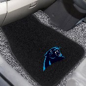 Carolina Panthers Embroidered Car Mat Set - 2 Pieces - Panther Head Primary Logo, 17130