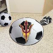 Arizona State Sun Devils Soccer Ball Rug - 27in. Diameter - Pitchfork Primary Logo, 17146