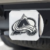 Colorado Avalanche Chrome Metal Hitch Cover with Chrome Metal 3D Emblem, 17224