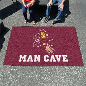 Arizona State Sun Devils Man Cave Ulti-Mat Rug - 5ft. x 8ft., Sparky Logo, 17240