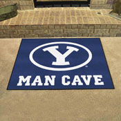 BYU Cougars Man Cave All-Star Rug - 34 in. x 42.5 in., 17254