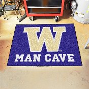 Washington Huskies Man Cave All-Star Rug - 34 in. x 42.5 in., 17330