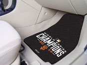 San Francisco Giants 2014 MLB World Series Champions Front Carpet Car Mat Set - 2 Pieces, 17367