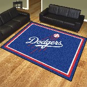 Los Angeles Dodgers 8ft. x 10 ft. Plush Area Rug - Dodgers with Baseball Primary Logo, 17424