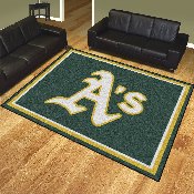 Oakland Athletics 8ft. x 10 ft. Plush Area Rug - Circular Athletics Primary Logo, 17430