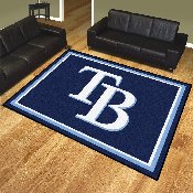 Tampa Bay Rays 8ft. x 10 ft. Plush Area Rug - TB Cap Logo, 17437