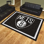 Brooklyn Nets 8ft. x 10 ft. Plush Area Rug, 17444