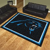 Carolina Panthers 8ft. x 10 ft. Plush Area Rug - Panther Head Primary Logo, 17476