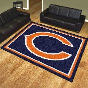 Chicago Bears 8ft. x 10 ft. Plush Area Rug - C Primary Logo, 17477