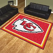 Kansas City Chiefs 8ft. x 10 ft. Plush Area Rug - KC Arrow Primary Logo, 17486
