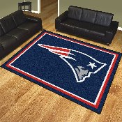 New England Patriots 8ft. x 10 ft. Plush Area Rug - Patriot Head Primary Logo, 17489