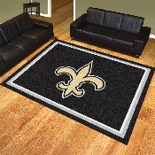 New Orleans Saints 8ft. x 10 ft. Plush Area Rug - Fleur-de-lis Primary Logo, 17490