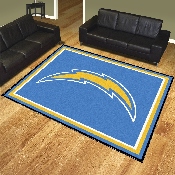 Los Angeles Chargers 8ft. x 10 ft. Plush Area Rug - Bolt Primary Logo, 17495