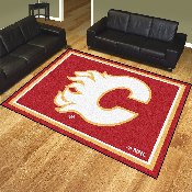 Calgary Flames 8ft. x 10 ft. Plush Area Rug, 17505
