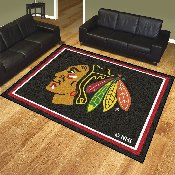 Chicago Blackhawks 8ft. x 10 ft. Plush Area Rug, 17507