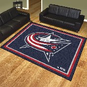 Columbus Blue Jackets 8ft. x 10 ft. Plush Area Rug, 17509