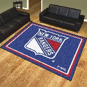 New York Rangers 8ft. x 10 ft. Plush Area Rug, 17521