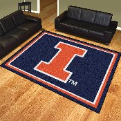 Illinois Illini 8ft. x 10 ft. Plush Area Rug, 17553