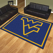 West Virginia Mountaineers 8ft. x 10 ft. Plush Area Rug, 17576