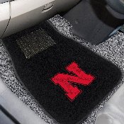 Nebraska Cornhuskers Embroidered Car Mat Set - 2 Pieces, 17596