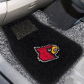 Louisville Cardinals Embroidered Car Mat Set - 2 Pieces, 17602