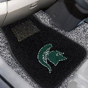 Michigan State 2-piece Embroidered Car Mats 18"x27", 17603