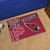 Arizona Cardinals Starter Mat Accent Rug - 19in. x 30in. Happy Holidays Starter Mat, 17622