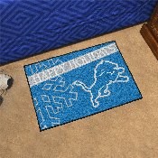Detroit Lions Starter Mat Accent Rug - 19in. x 30in. Happy Holidays Starter Mat, 17633