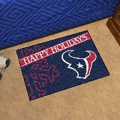 Houston Texans Starter Mat Accent Rug - 19in. x 30in. Happy Holidays Starter Mat, 17635