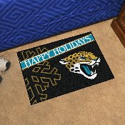 Jacksonville Jaguars Starter Mat Accent Rug - 19in. x 30in. Happy Holidays Starter Mat, 17637