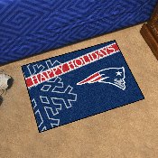 New England Patriots Starter Mat Accent Rug - 19in. x 30in. Happy Holidays Starter Mat, 17641